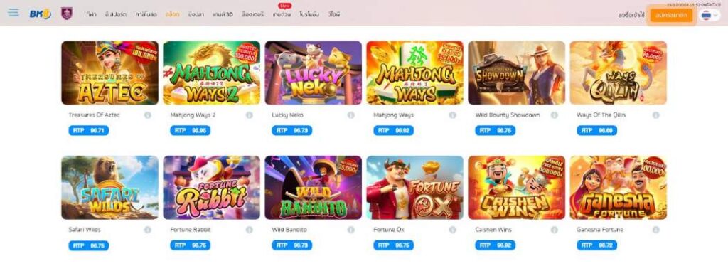 PG slots games in BK8